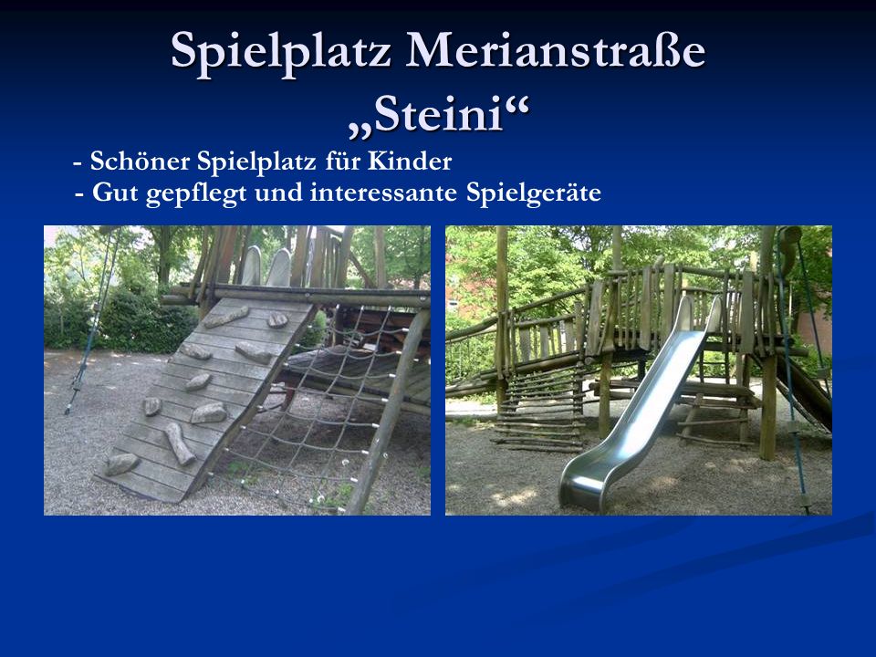Spielplatz Merianstraße „Steini