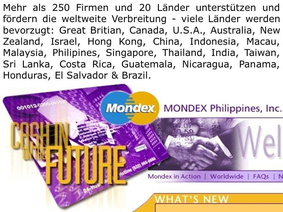 Mehr als 250 Firmen und 20 Länder unterstützen und fördern die weltweite Verbreitung - viele Länder werden bevorzugt: Great Britian, Canada, U.S.A., Australia, New Zealand, Israel, Hong Kong, China, Indonesia, Macau, Malaysia, Philipines, Singapore, Thailand, India, Taiwan, Sri Lanka, Costa Rica, Guatemala, Nicaragua, Panama, Honduras, El Salvador & Brazil.