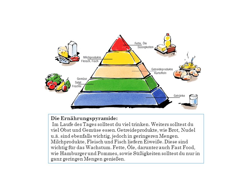 Die Ernährungspyramide: