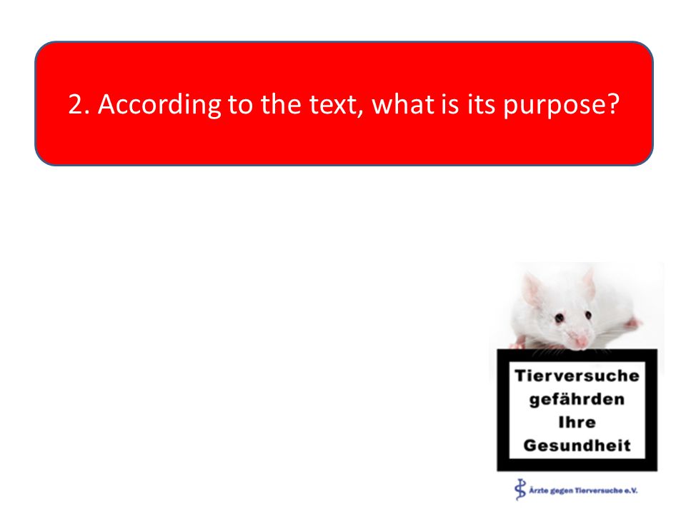2. According to the text, what is its purpose