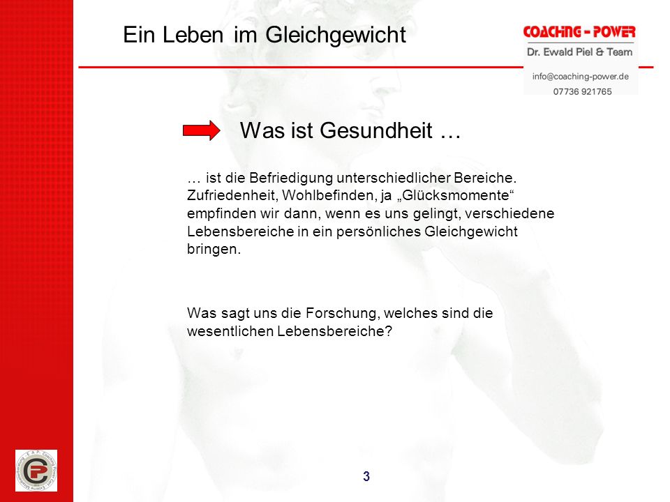 Ein Leben im Gleichgewicht