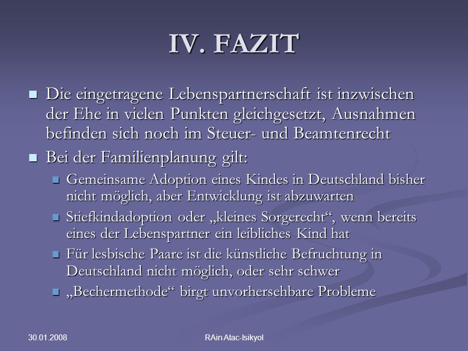 IV. FAZIT