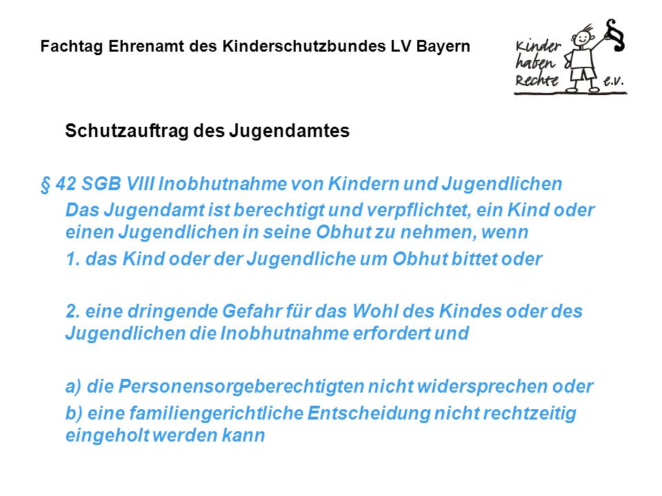 Fachtag Ehrenamt des Kinderschutzbundes LV Bayern