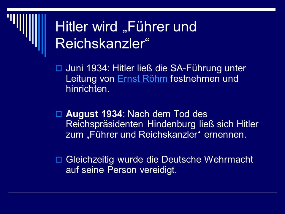 Hitler wird „Führer und Reichskanzler