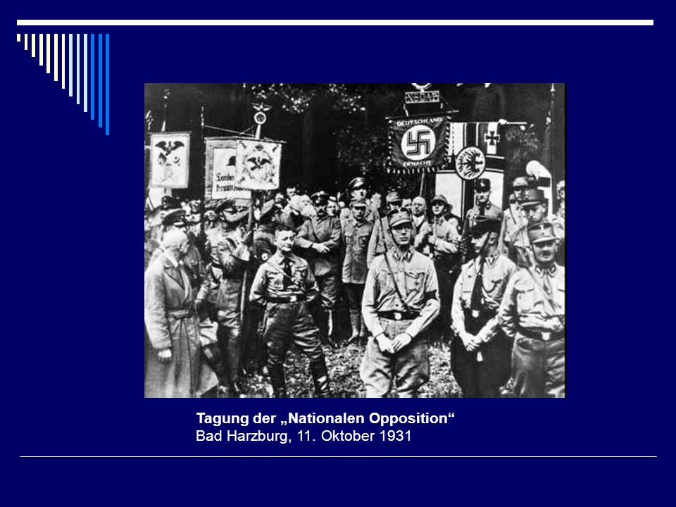Tagung der „Nationalen Opposition Bad Harzburg, 11. Oktober 1931