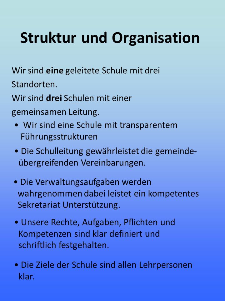 Struktur und Organisation