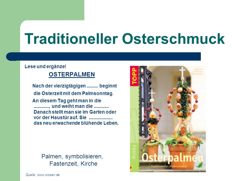 Traditioneller Osterschmuck