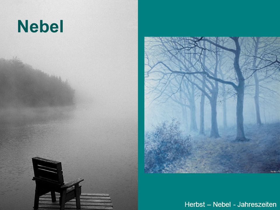 Nebel Herbst – Nebel - Jahreszeiten