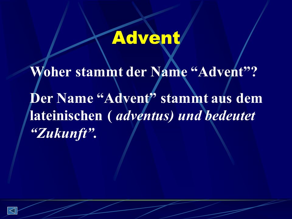 Advent Woher stammt der Name Advent