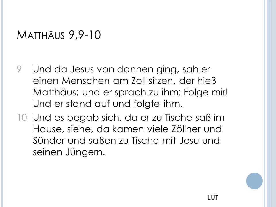 Matthäus 9,9-10