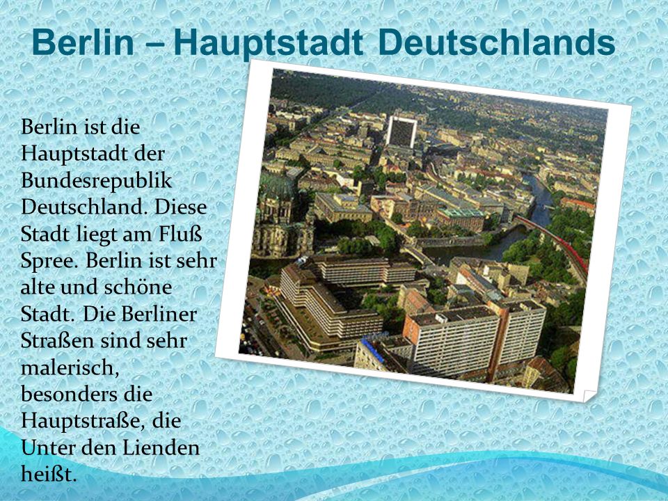 Berlin – Hauptstadt Deutschlands