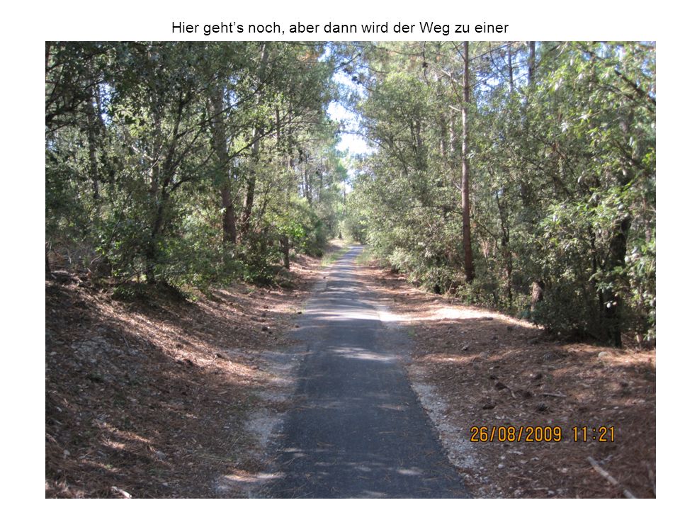 Hier geht’s noch, aber dann wird der Weg zu einer