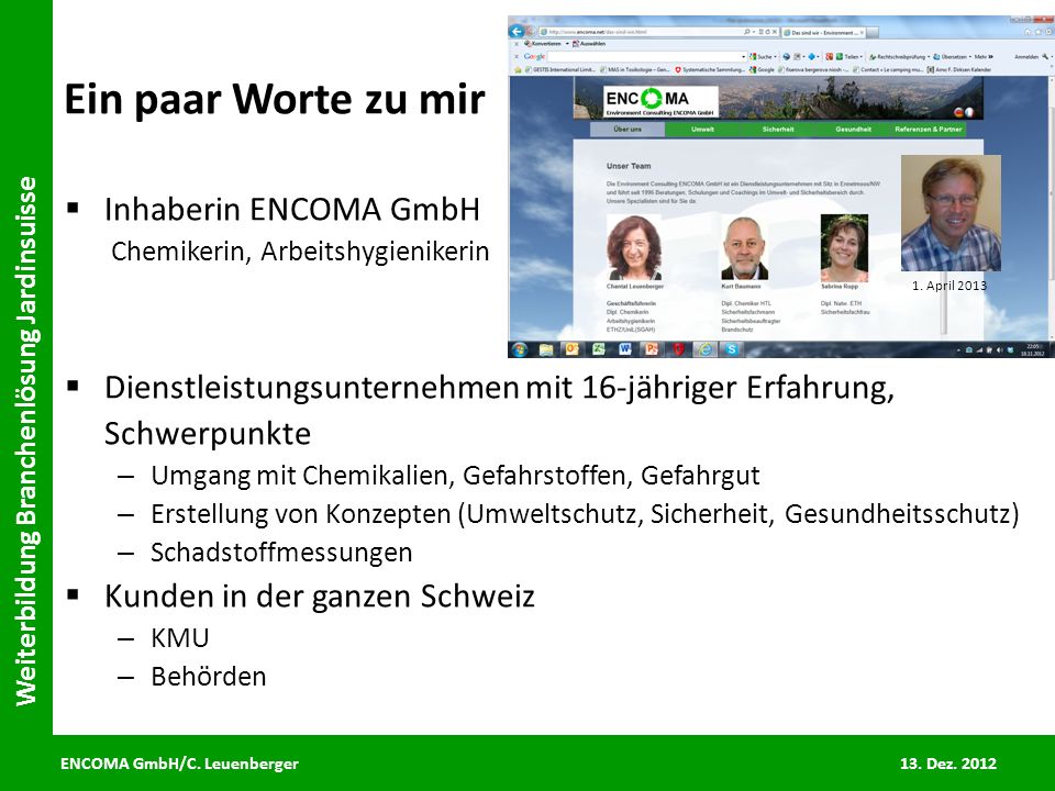 Ein paar Worte zu mir Inhaberin ENCOMA GmbH