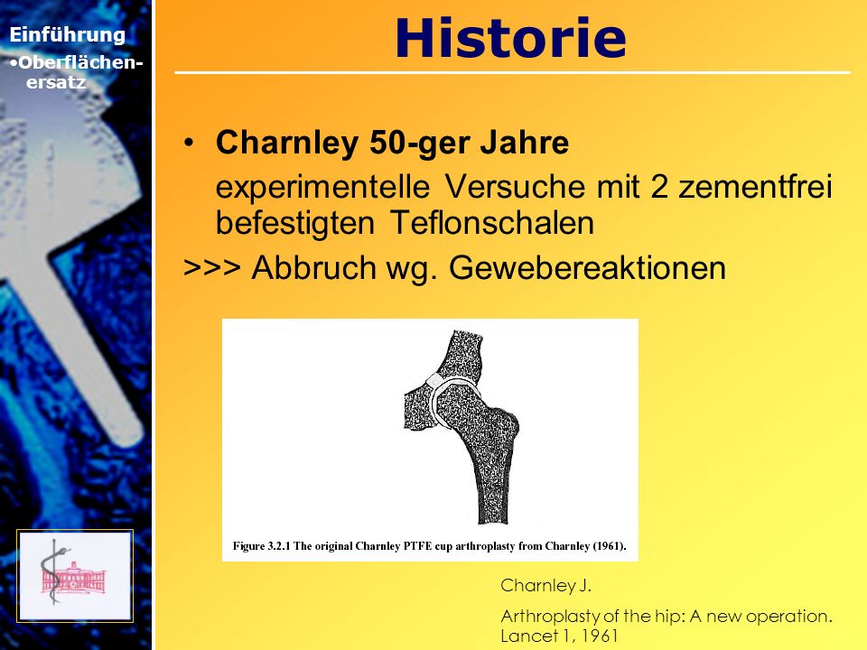 Historie Charnley 50-ger Jahre