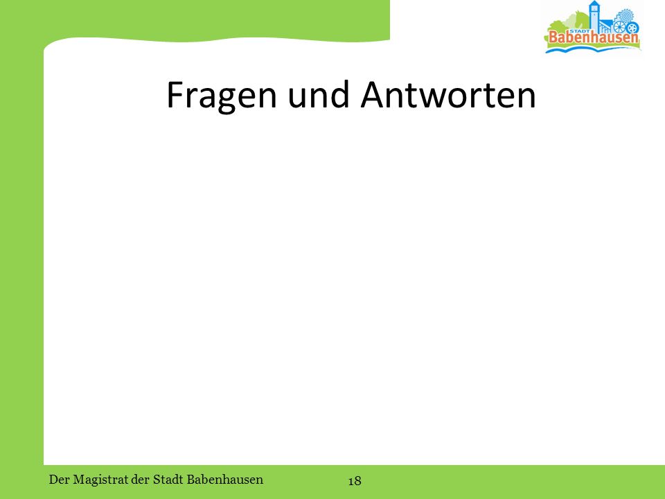 Fragen und Antworten Fragen und Antworten in geordneter Runde,