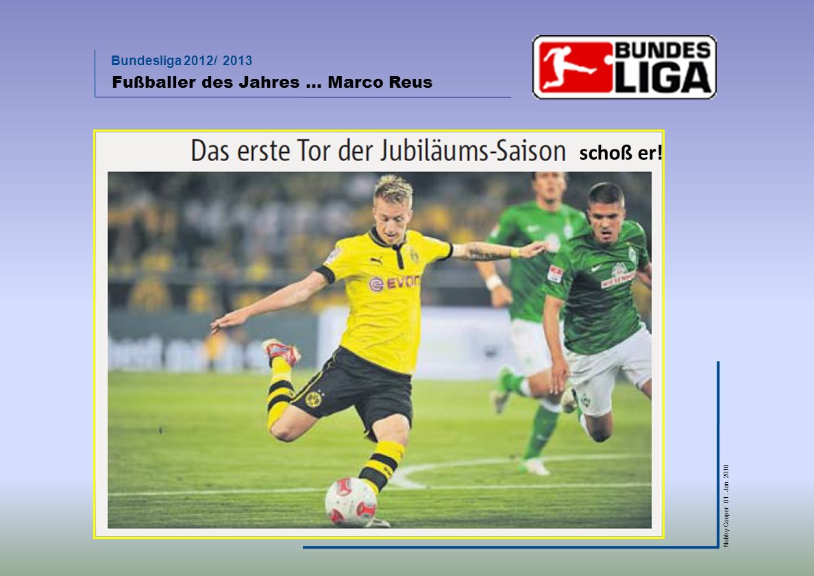 Fußballer des Jahres … Marco Reus