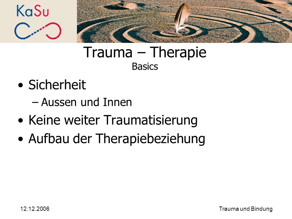 Trauma – Therapie Basics