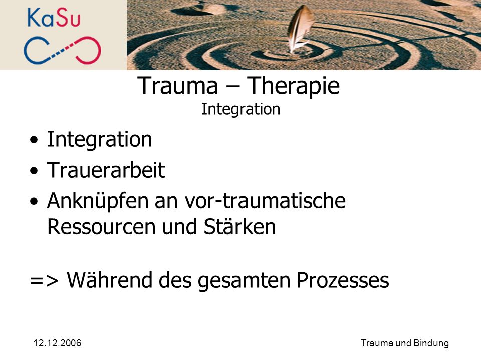 Trauma – Therapie Integration