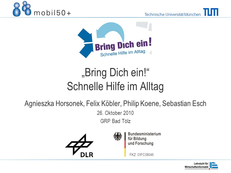 „Bring Dich ein! Schnelle Hilfe im Alltag