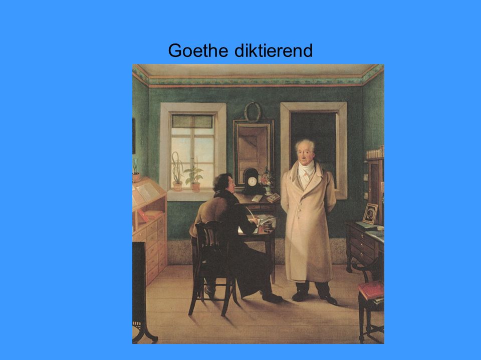 Goethe diktierend