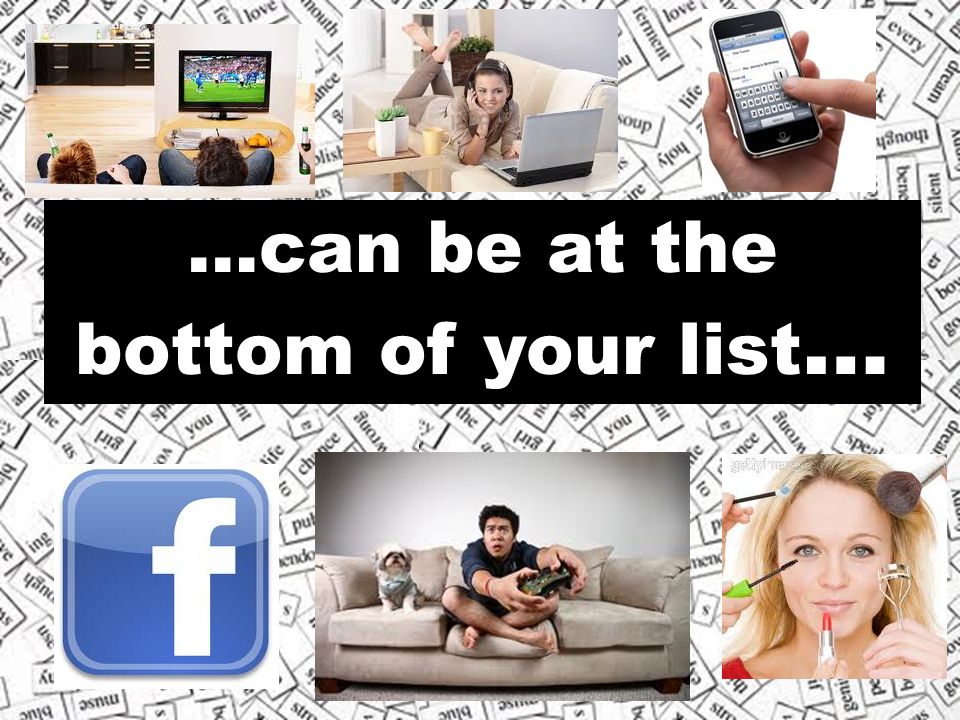 …can be at the bottom of your list…