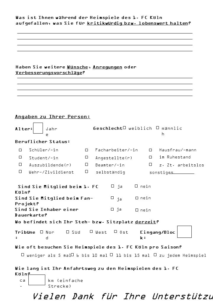 Vielen Dank für Ihre Unterstützung!