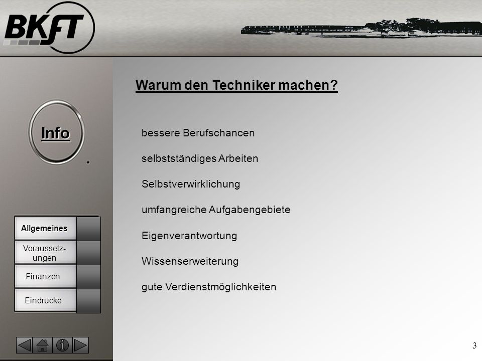 Warum den Techniker machen