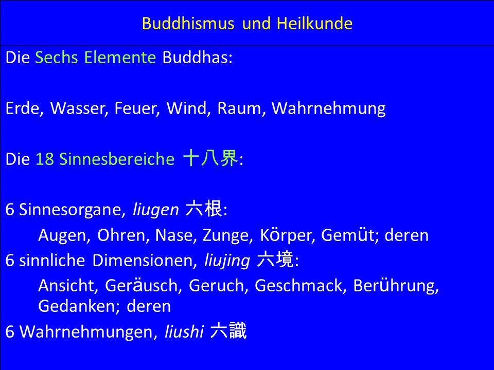Buddhismus und Heilkunde