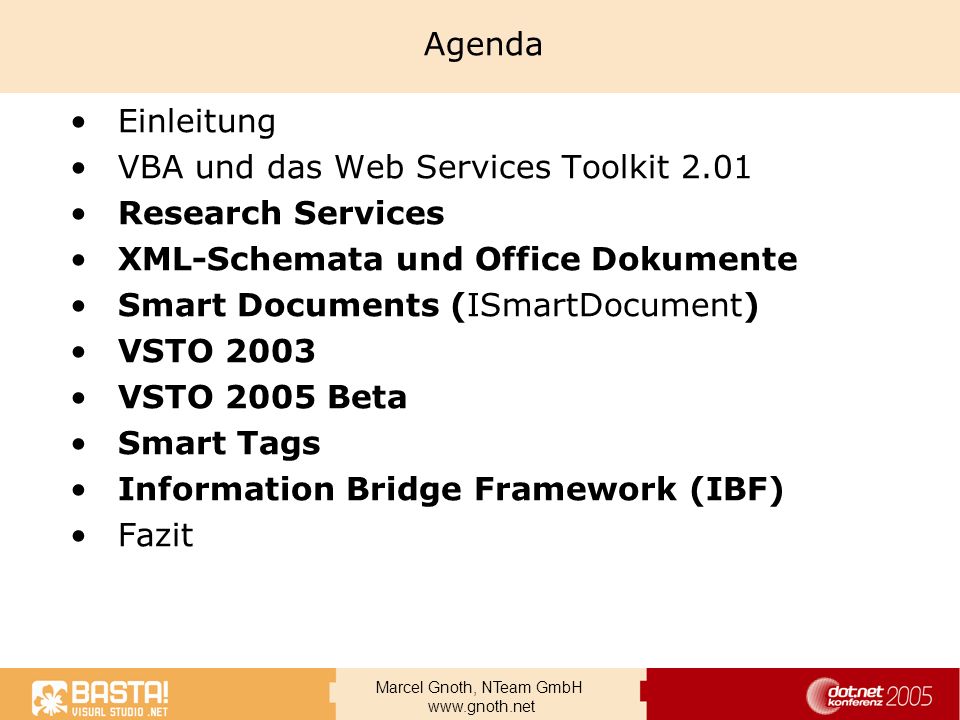 Agenda Einleitung. VBA und das Web Services Toolkit Research Services. XML-Schemata und Office Dokumente.