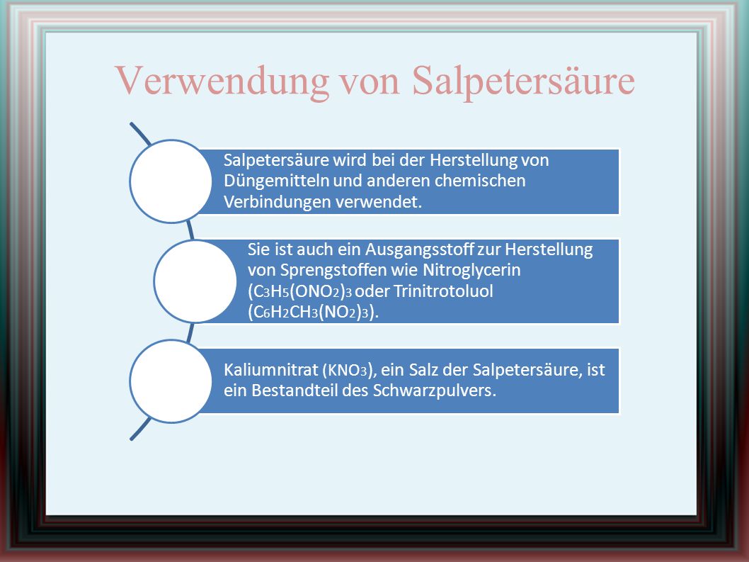 Salpetersäure. - ppt herunterladen