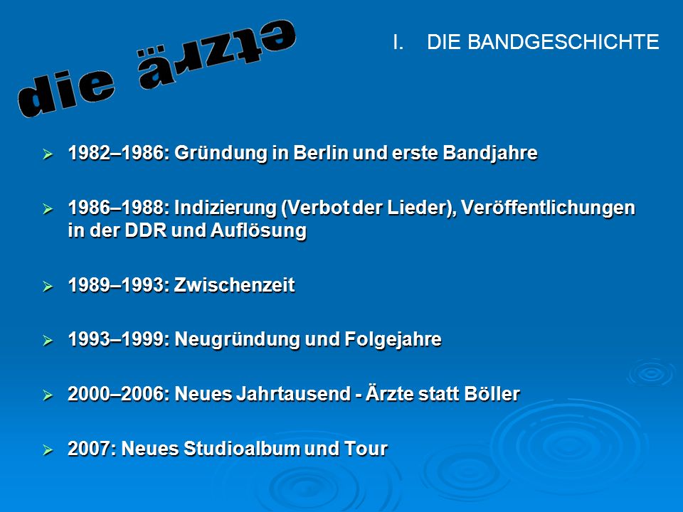 DIE BANDGESCHICHTE 1982–1986: Gründung in Berlin und erste Bandjahre