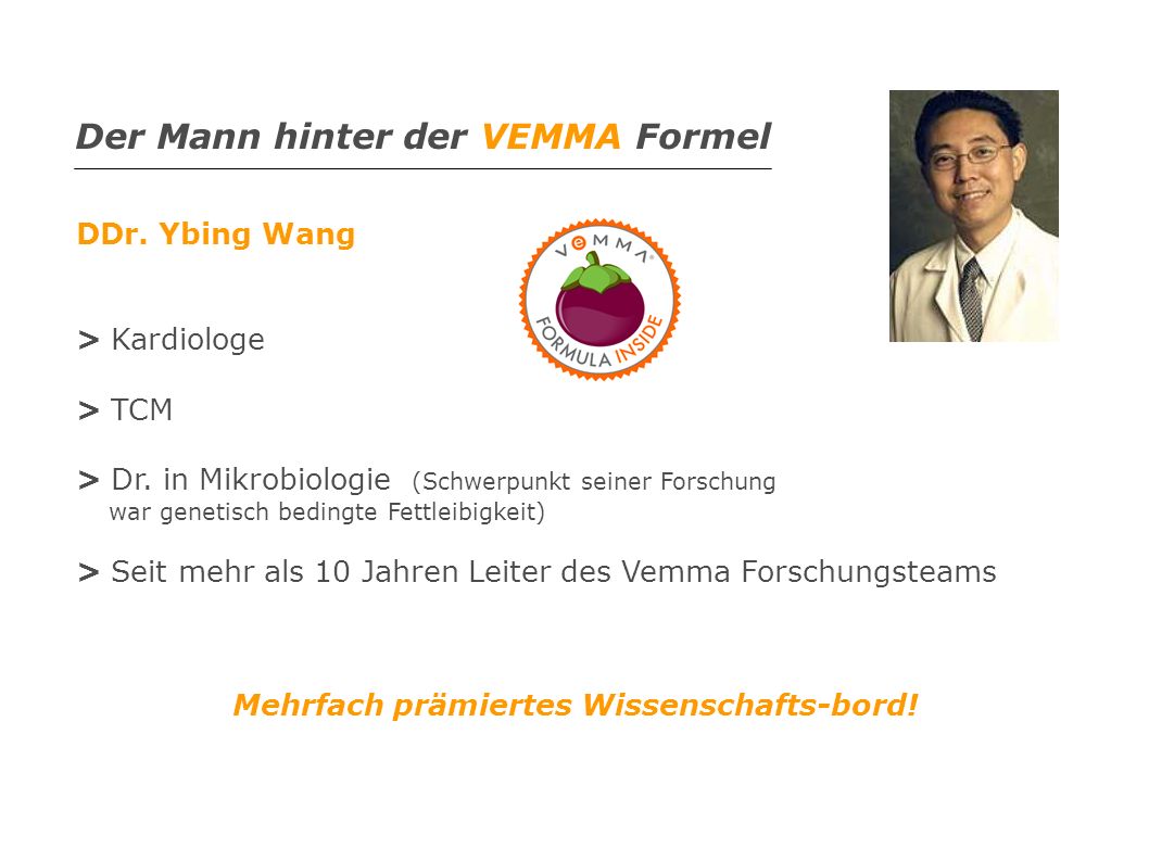 Der Mann hinter der VEMMA Formel