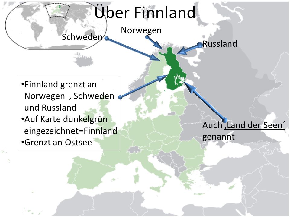 Über Finnland Norwegen Schweden Russland