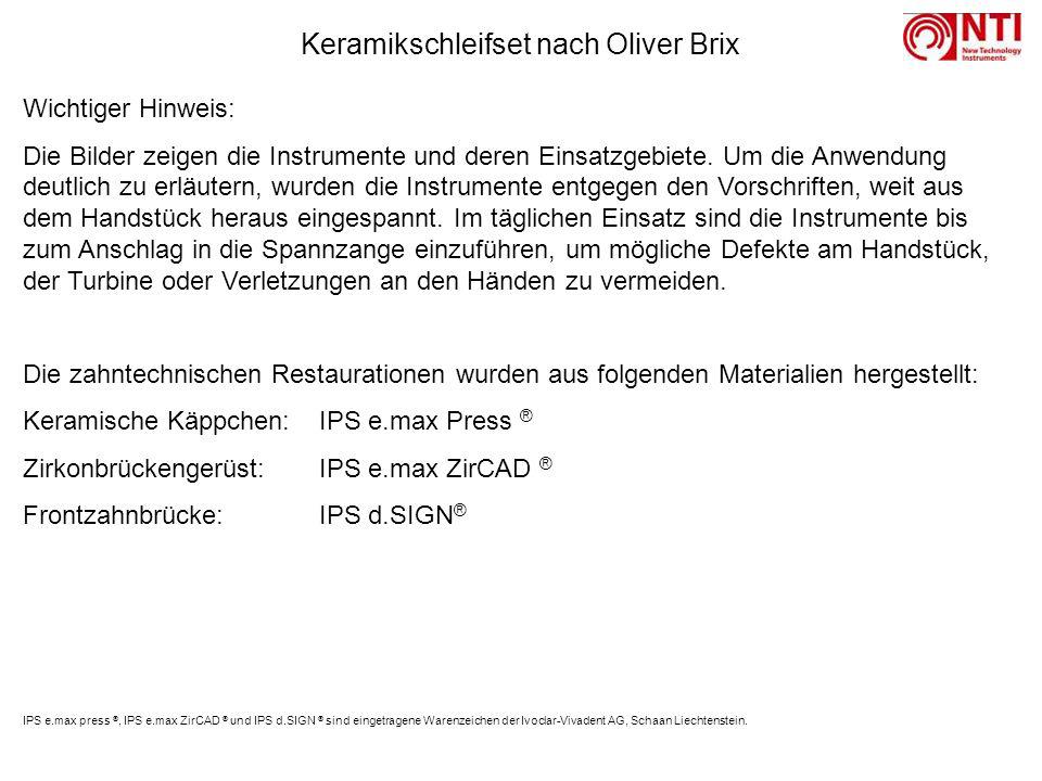 Keramikschleifset nach Oliver Brix