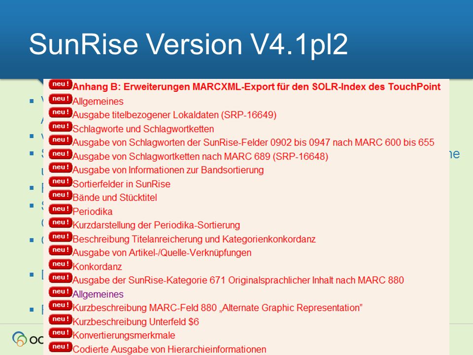 SunRise Version V4.1pl2 Verarbeitung elektron. Rechnungen im EDIFACT-Format in SunRise-Admin und Catserver.
