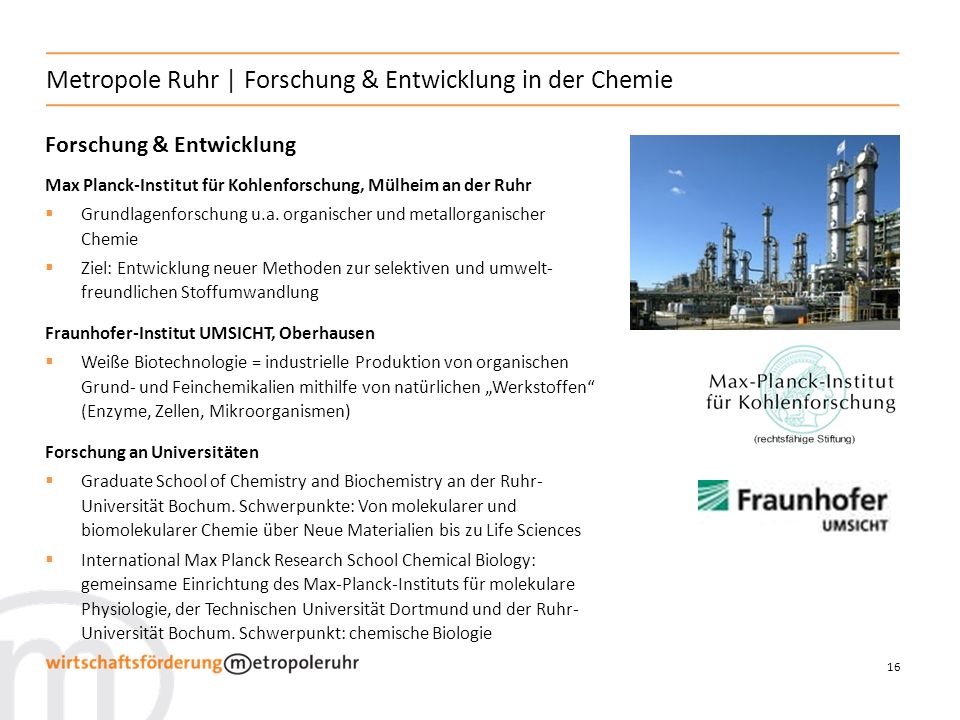 Metropole Ruhr | Forschung & Entwicklung in der Chemie