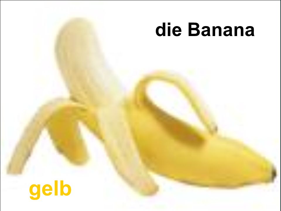 die Banana gelb