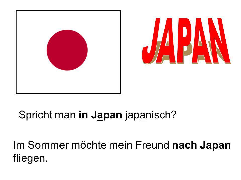 JAPAN Spricht man in Japan japanisch