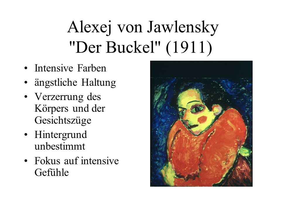 Alexej von Jawlensky Der Buckel (1911)