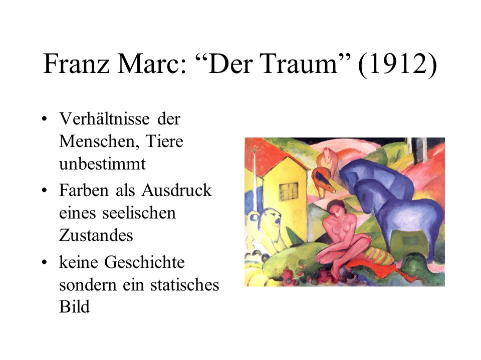Franz Marc: Der Traum (1912)