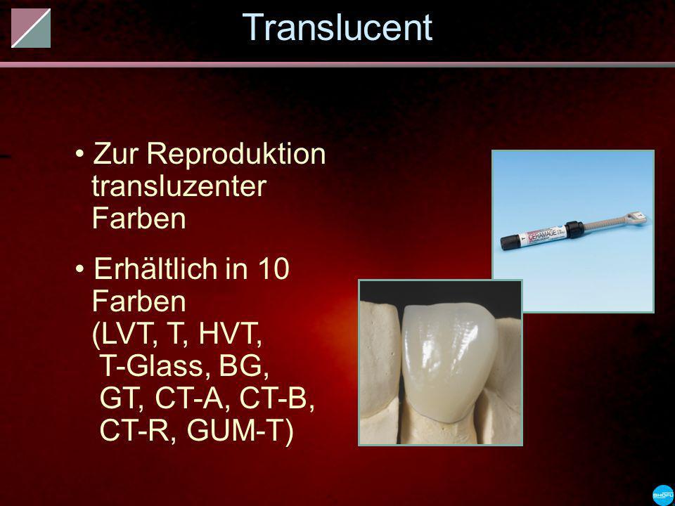 Translucent Zur Reproduktion transluzenter Farben