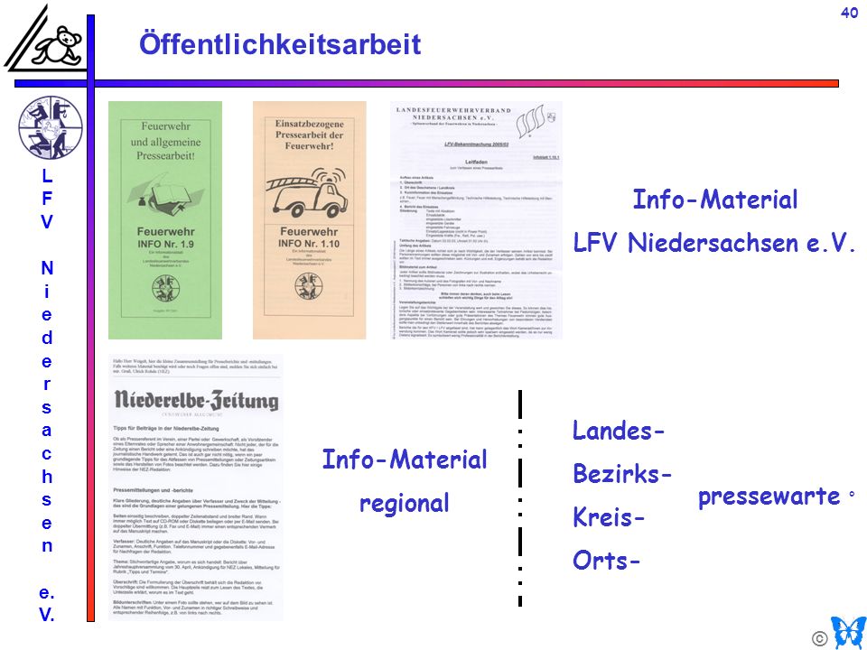 Info-Material LFV Niedersachsen e.V. Info-Material regional