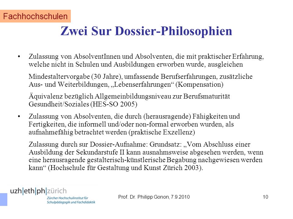 Höhere Berufsbildung Sur Dossier. Voraussetzungen, z.B. für HR-Fachmann/frau mit eidg. Fachausweis.