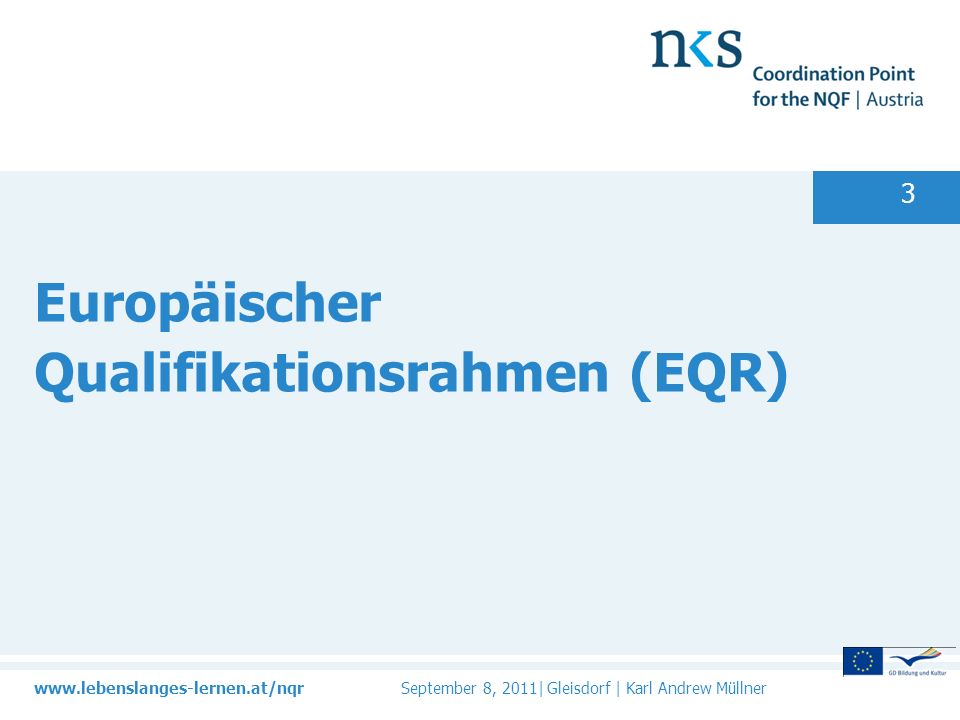 Europäischer Qualifikationsrahmen (EQR)