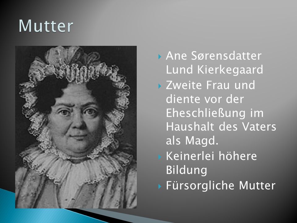 Mutter Ane Sørensdatter Lund Kierkegaard