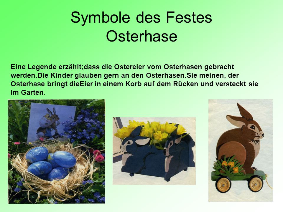 Symbole des Festes Osterhase