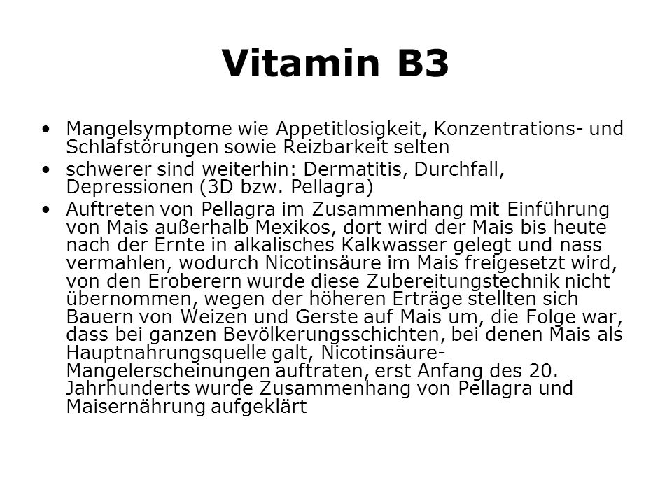 vitamin b3 niacin als pyridin karbonsaure nikotinsaure und amin nikotinamid sowie nukleotide in coenzymen nad und nadp wirksam 1936 entdeckt fruher ppt video online herunterladen