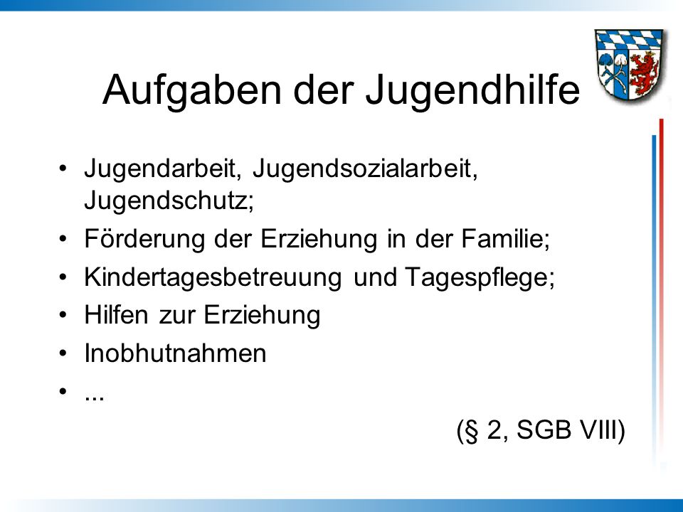 Aufgaben der Jugendhilfe
