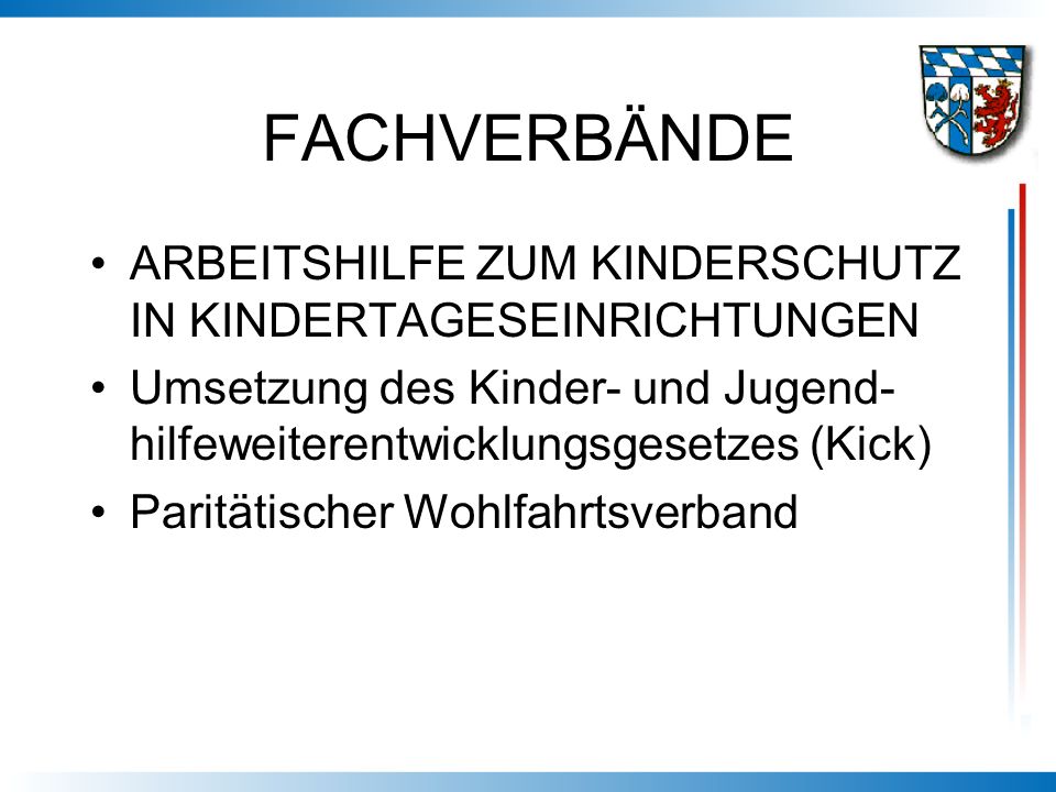FACHVERBÄNDE ARBEITSHILFE ZUM KINDERSCHUTZ IN KINDERTAGESEINRICHTUNGEN