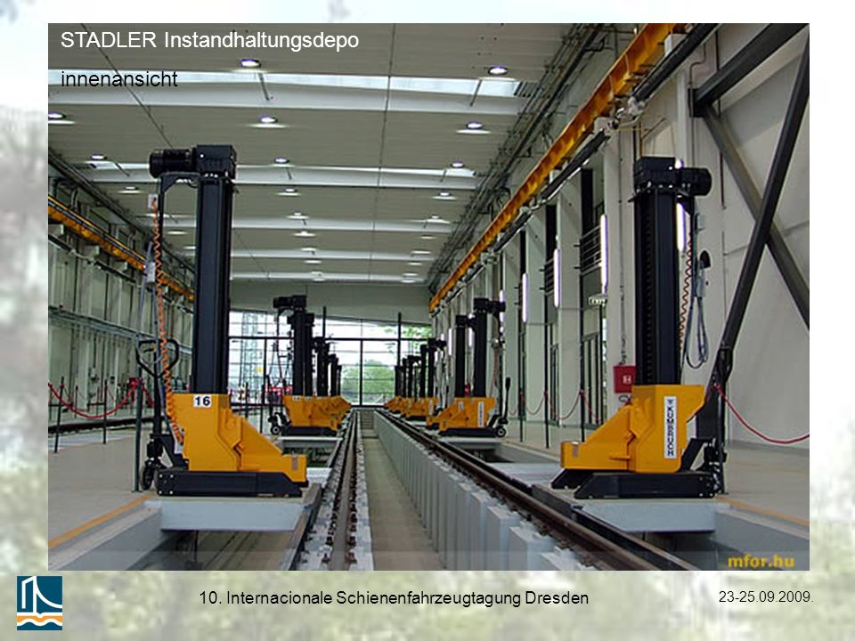 10. Internacionale Schienenfahrzeugtagung Dresden